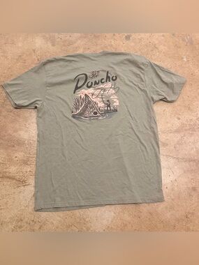 men’s xxl poncho set the hook t shirt